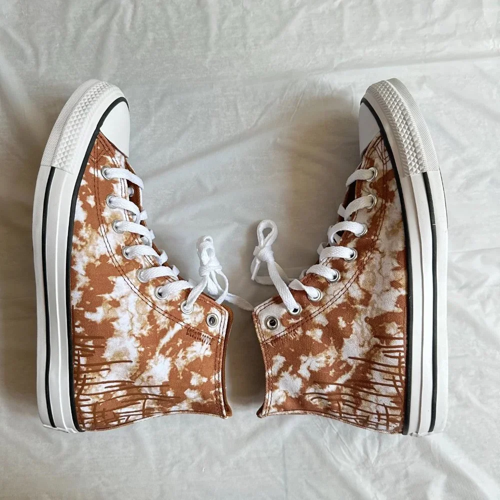 NEW Converse Women Shoes Casual Maple Brown High Top Sneakers - Picture 6 of 10